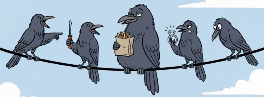 What is a group of crows called? A Murder.